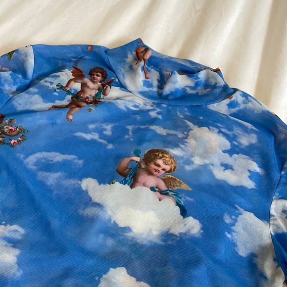 ✨Festival✨ Mesh long sleeve crop top - Picture 1 of 2